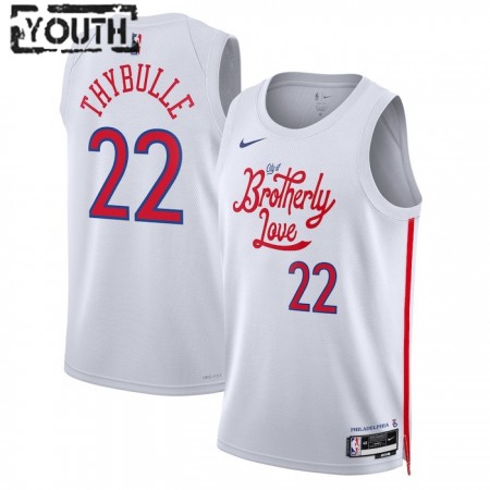 Dres Philadelphia 76ers Matisse Thybulle 22 Nike 2022-23 City Edition Bijela Swingman - Dječji